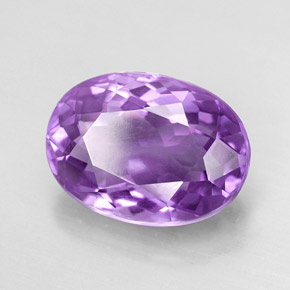 Améthyste violet naturelle coupe ovale, 5,99 ct, VVS