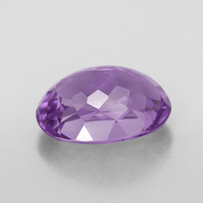 Améthyste violet naturelle coupe ovale, 5,99 ct, VVS