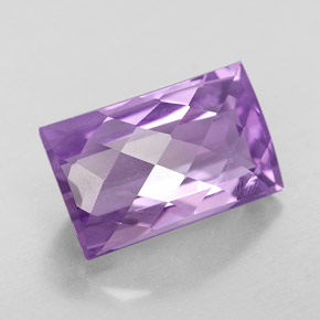 Améthyste violet naturelle baguette, 5,78 ct, VVS-VS