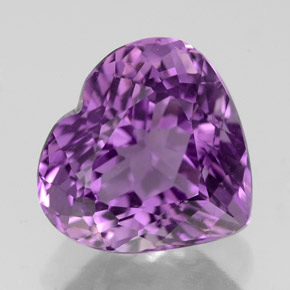 Améthyste violet naturelle en forme de poire, 3,90 ct, VVS