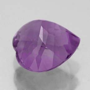 Améthyste violet naturelle en forme de poire, 3,90 ct, VVS