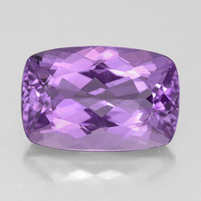 Améthyste violet naturelle coupe coussin, 4,93 ct, VVS