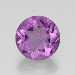Améthyste violet naturelle coupe roude, 3,25 ct, VS