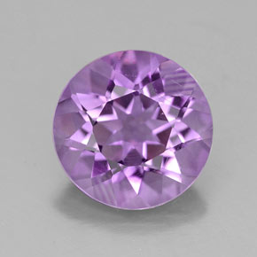 Améthyste violet naturelle coupe roude, 2,75 ct, VVS-VS