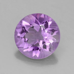 Améthyste violet naturelle coupe roude, 2,75 ct, VVS-VS