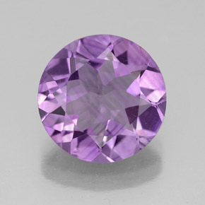 Améthyste violet naturelle coupe roude, 2,77 ct, VS