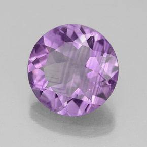 Améthyste violet naturelle coupe roude, 2,77 ct, VS