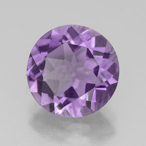 Améthyste violet naturelle coupe roude, 3,00 ct, VS