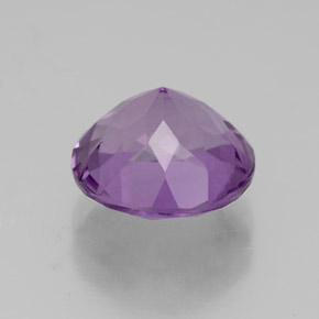 Améthyste violet naturelle coupe roude, 2,68 ct, VS