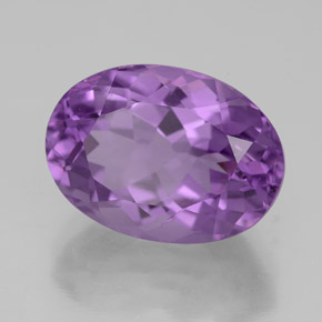 Améthyste violet naturelle coupe ovale, 6,67 ct, VVS-VS