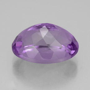 Améthyste violet naturelle coupe ovale, 6,67 ct, VVS-VS