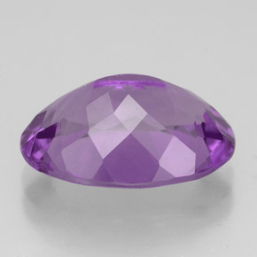 Améthyste violet naturelle coupe ovale, 4,86 ct, VVS-VS