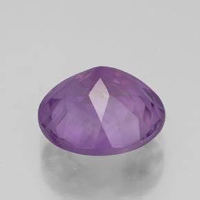 Améthyste violet naturelle coupe roude, 3,38 ct, VS