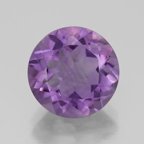 Améthyste violet naturelle coupe roude, 3,48 ct, VS
