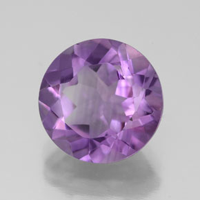 Améthyste violet naturelle coupe roude, 3,48 ct, VS