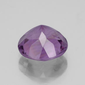Améthyste violet naturelle coupe roude, 3,19 ct, VS
