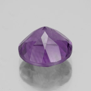 Améthyste violet naturelle coupe roude, 3,60 ct, VS