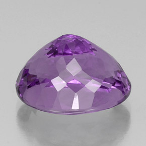 Améthyste violet naturelle coupe ovale, 9,66 ct, VS
