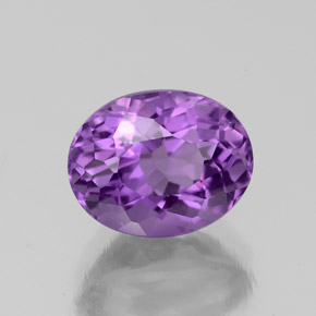 Améthyste Violet naturelle Coupe ovale, 2.31 ct, VS