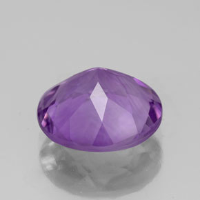 Améthyste violet naturelle coupe roude, 2,87 ct, VVS-VS