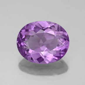 Améthyste Violet naturelle Coupe ovale, 2.86 ct, VS