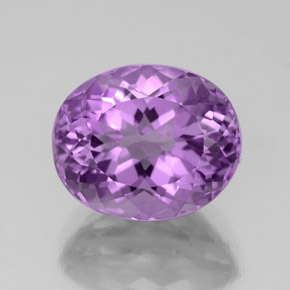 Améthyste violet naturelle coupe ovale, 3,95 ct, VS
