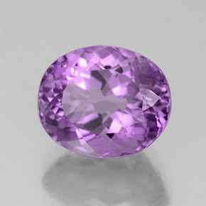 Améthyste violet naturelle coupe ovale, 3,95 ct, VS