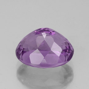 Améthyste violet naturelle coupe ovale, 3,95 ct, VS