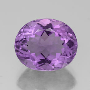 Améthyste violet naturelle coupe ovale, 4,76 ct, VS