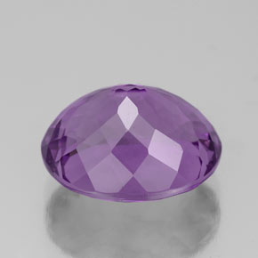 Améthyste violet naturelle coupe ovale, 4,76 ct, VS