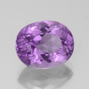 Améthyste violet naturelle coupe ovale, 3,95 ct, VVS
