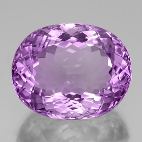Améthyste violet naturelle coupe ovale, 39,35 ct, VVS