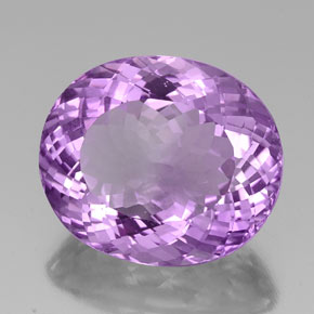Améthyste violet naturelle coupe ovale, 30,59 ct, VVS