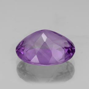 Améthyste violet naturelle coupe ovale, 3,96 ct, VS
