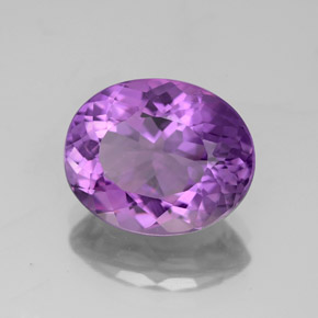 Améthyste violet naturelle coupe ovale, 3,71 ct, VS