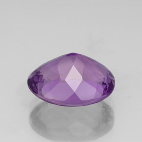 Améthyste violet naturelle coupe ovale, 3,71 ct, VS