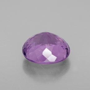 Améthyste violet naturelle coupe roude, 3,31 ct, VVS