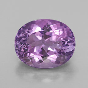 Améthyste violet naturelle coupe ovale, 4,76 ct, VVS