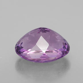 Améthyste violet naturelle coupe ovale, 4,76 ct, VVS