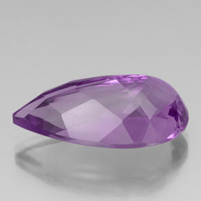Améthyste violet naturelle en forme de poire, 20,93 ct, VS