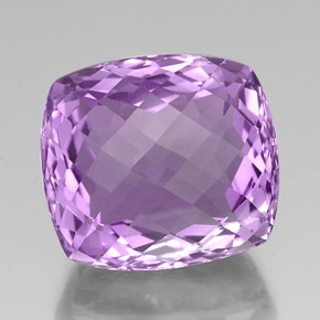 Améthyste violet naturelle coupe coussin, 39,70 ct, VVS