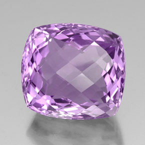 Améthyste violet naturelle coupe coussin, 39,70 ct, VVS