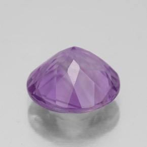 Améthyste violet naturelle coupe roude, 4,19 ct, VS