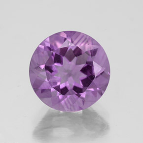 Améthyste violet naturelle coupe roude, 3,05 ct, VS