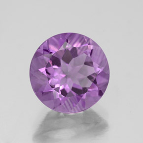 Améthyste violet naturelle coupe roude, 3,05 ct, VS