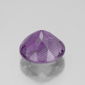 Améthyste violet naturelle coupe roude, 3,05 ct, VS
