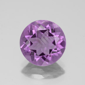 Améthyste violet naturelle coupe roude, 2,91 ct, VVS-VS