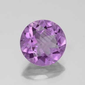 Améthyste violet naturelle coupe roude, 2,91 ct, VVS-VS