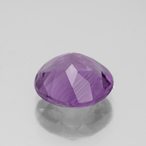 Améthyste violet naturelle coupe roude, 2,91 ct, VVS-VS