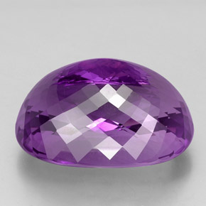 Améthyste violet naturelle coupe ovale, 67,64 ct, VVS